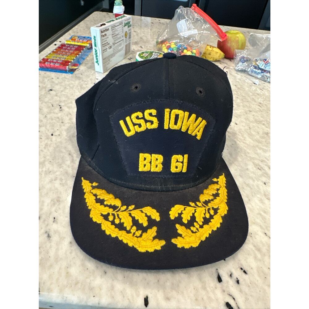 USS Iowa Navy Collectible Hat Made In USA